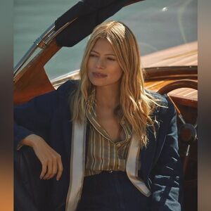 By Anthropologie Side-Button Tunic Blouse